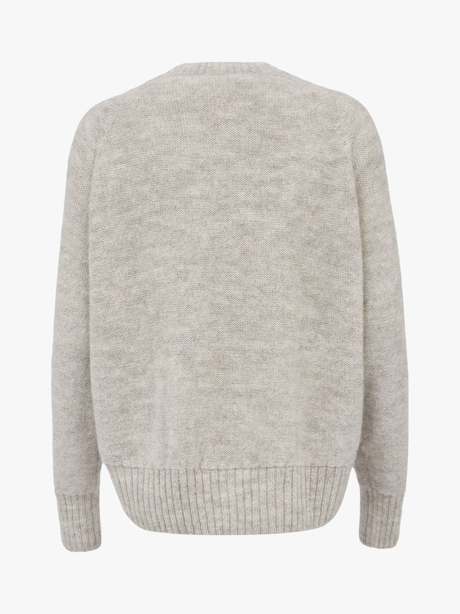 Buy Celtic & Co. British Wool Cable Knit Zip Cardigan, Undyed Taupe Online at johnlewis.com