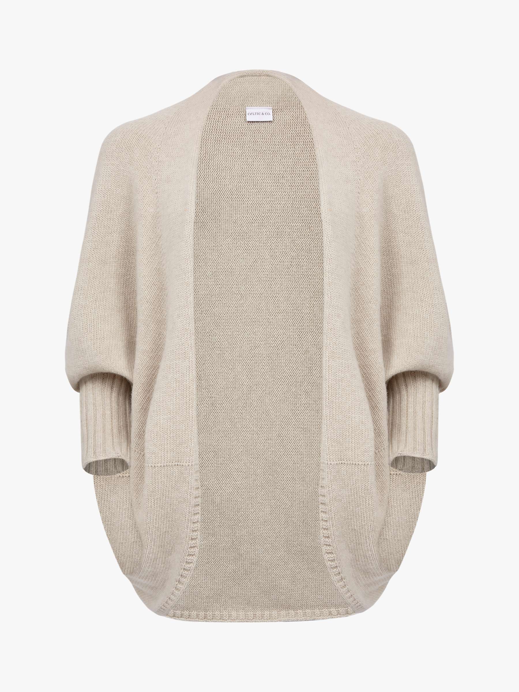 Buy Celtic & Co. Cocoon Lambswool Cardigan, Oatmeal Online at johnlewis.com