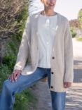 Celtic & Co. Luxe Wool Blend Slouch Cardigan, Oatmeal