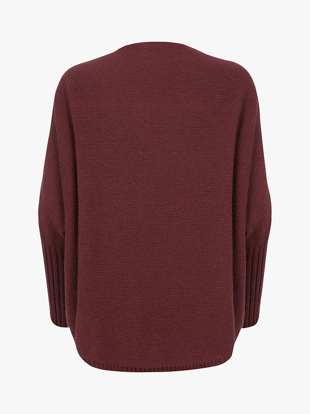 Celtic & Co. Supersoft Geelong Wool Cocoon Cardigan, Claret