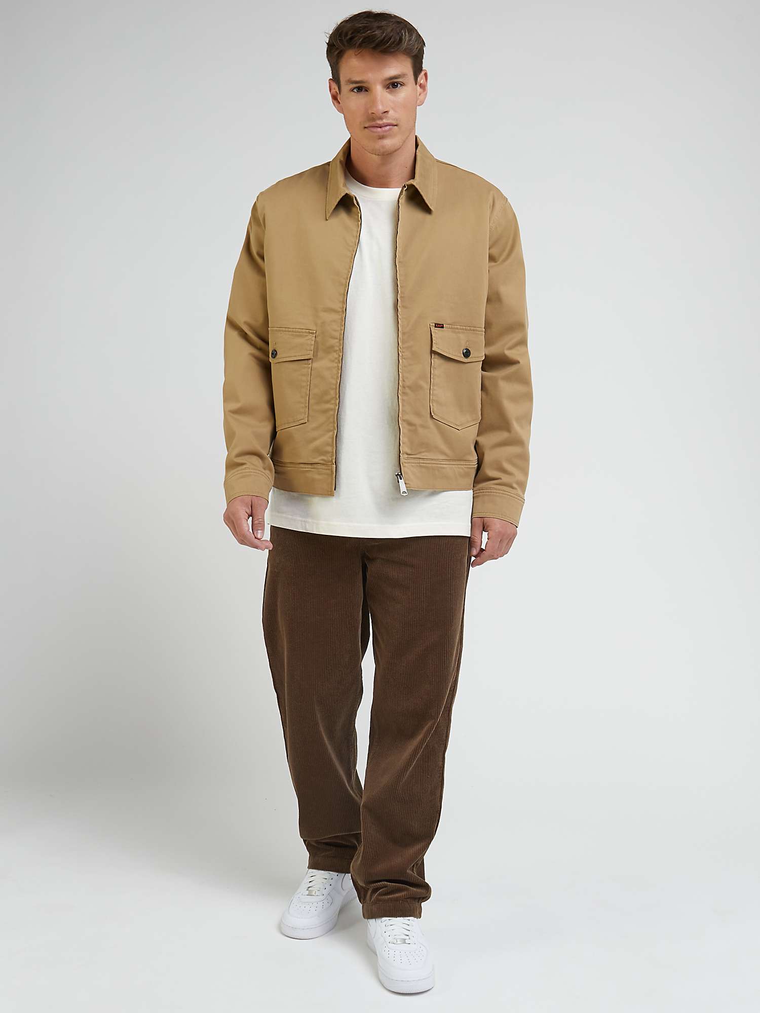 Lee Chetopa Cotton Twill Jacket, Clay at John Lewis & Partners