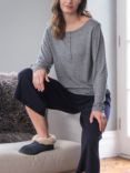 Celtic & Co. Wool Blend Long Sleeve Henley Top