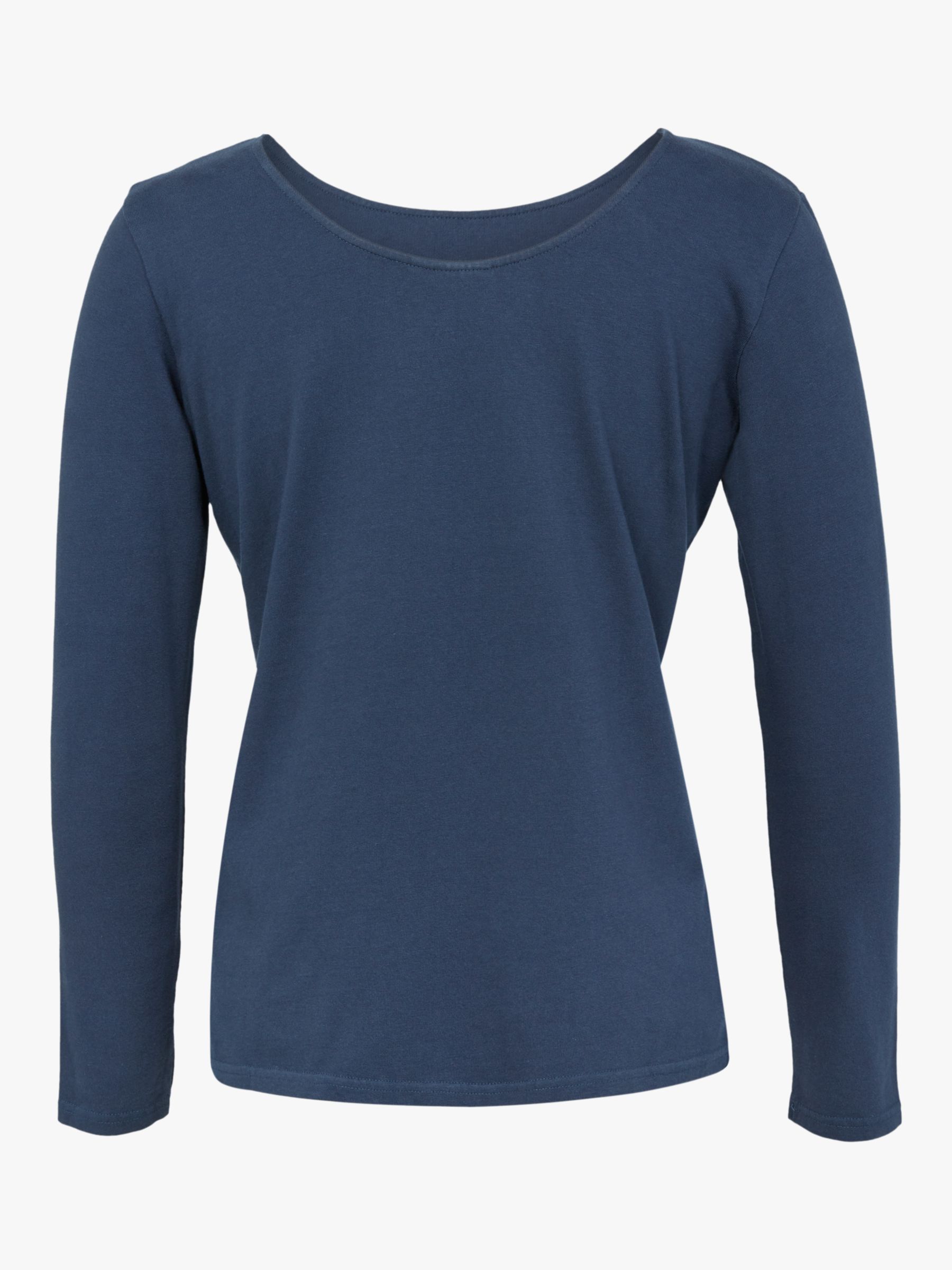Buy Celtic & Co. Organic Cotton Scoop Neck T-Shirt, Dark Navy Online at johnlewis.com