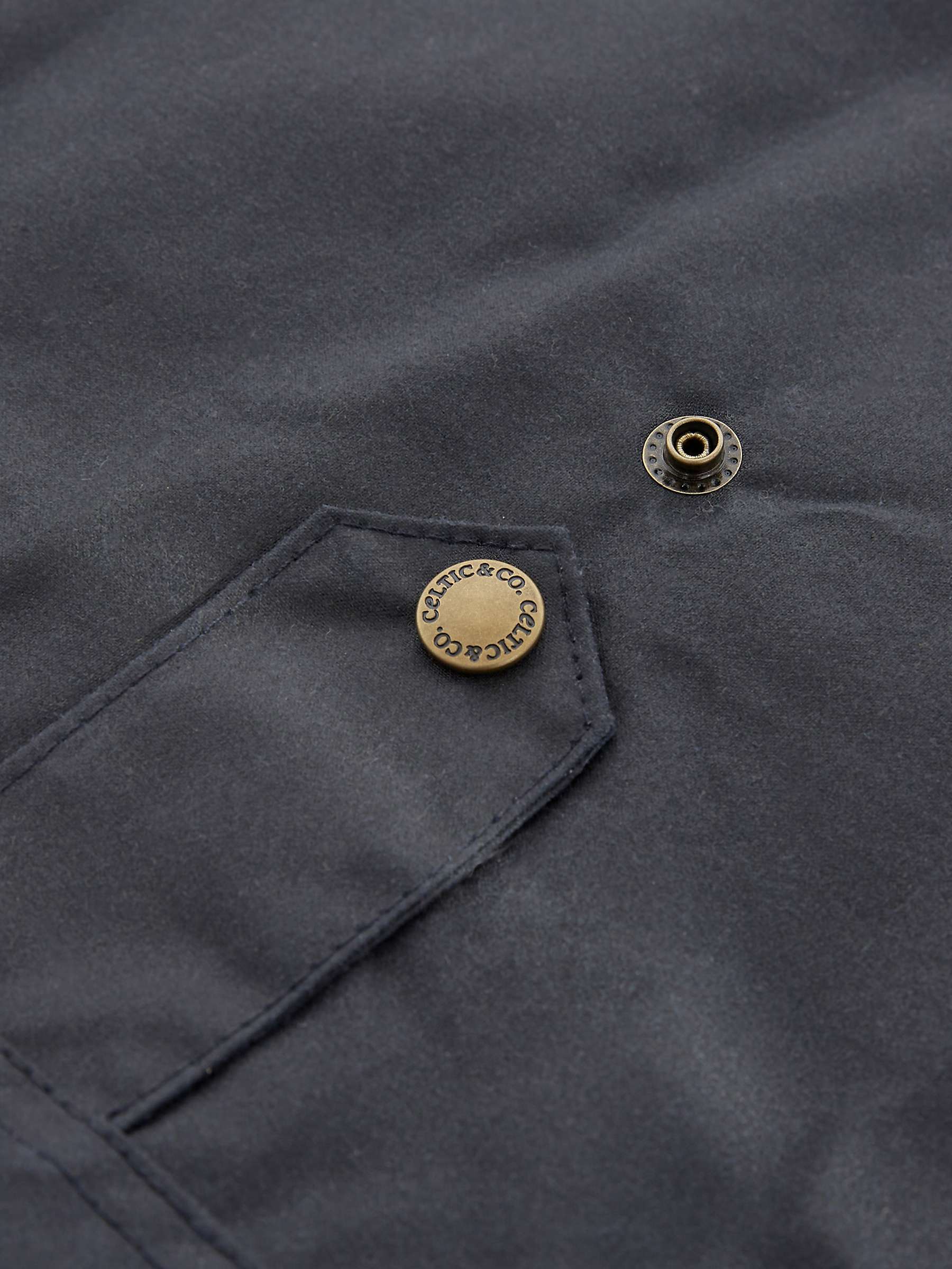 Buy Celtic & Co. Waxed Cotton Jacket, Dark Navy Online at johnlewis.com