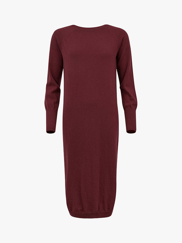 Celtic & Co. Supersoft Wool Midi Jumper Dress, Claret
