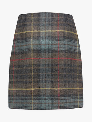 Celtic & Co. Wool Tartan Skirt, Tanners Brown