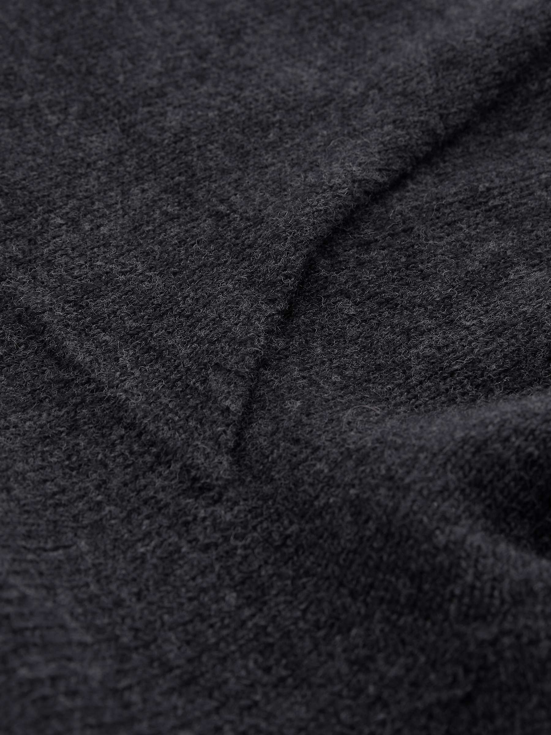 Celtic & Co. Collared Slouch Wool Jumper, Charcoal at John Lewis & Partners
