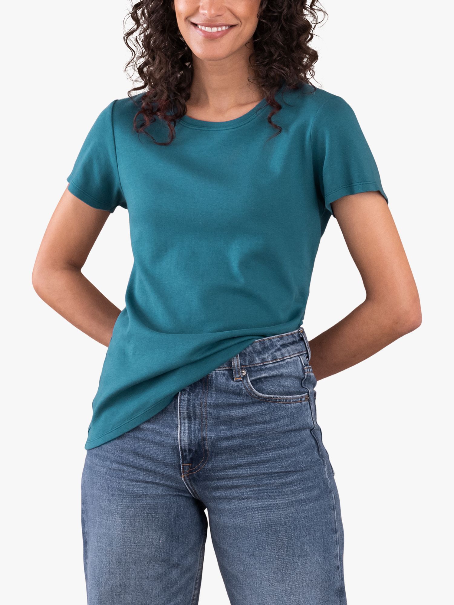 Buy Celtic & Co. Organic Cotton Short Sleeve Crew T-Shirt Online at johnlewis.com