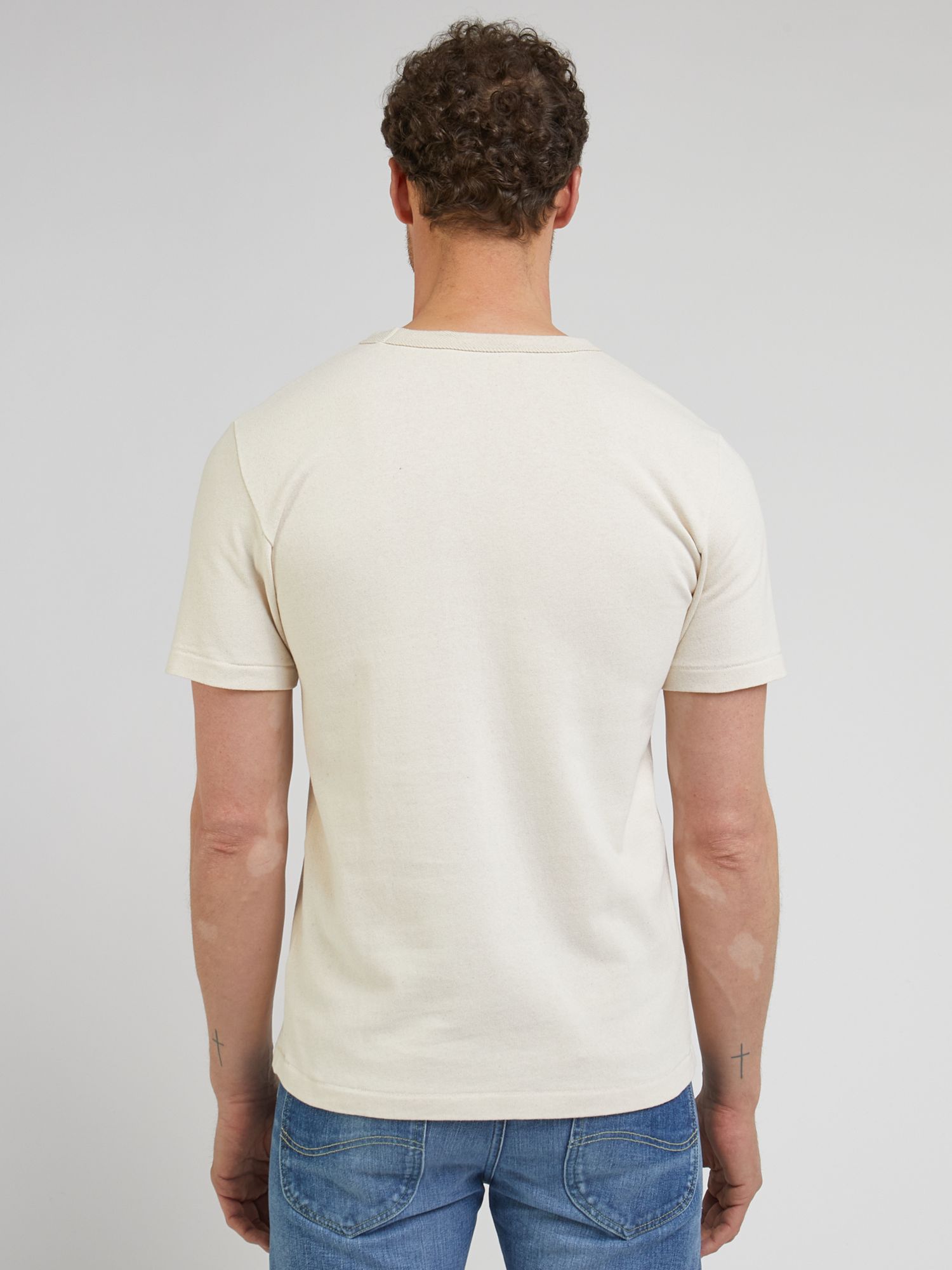 Lee 101 Core T-Shirt, Ecru at John Lewis & Partners