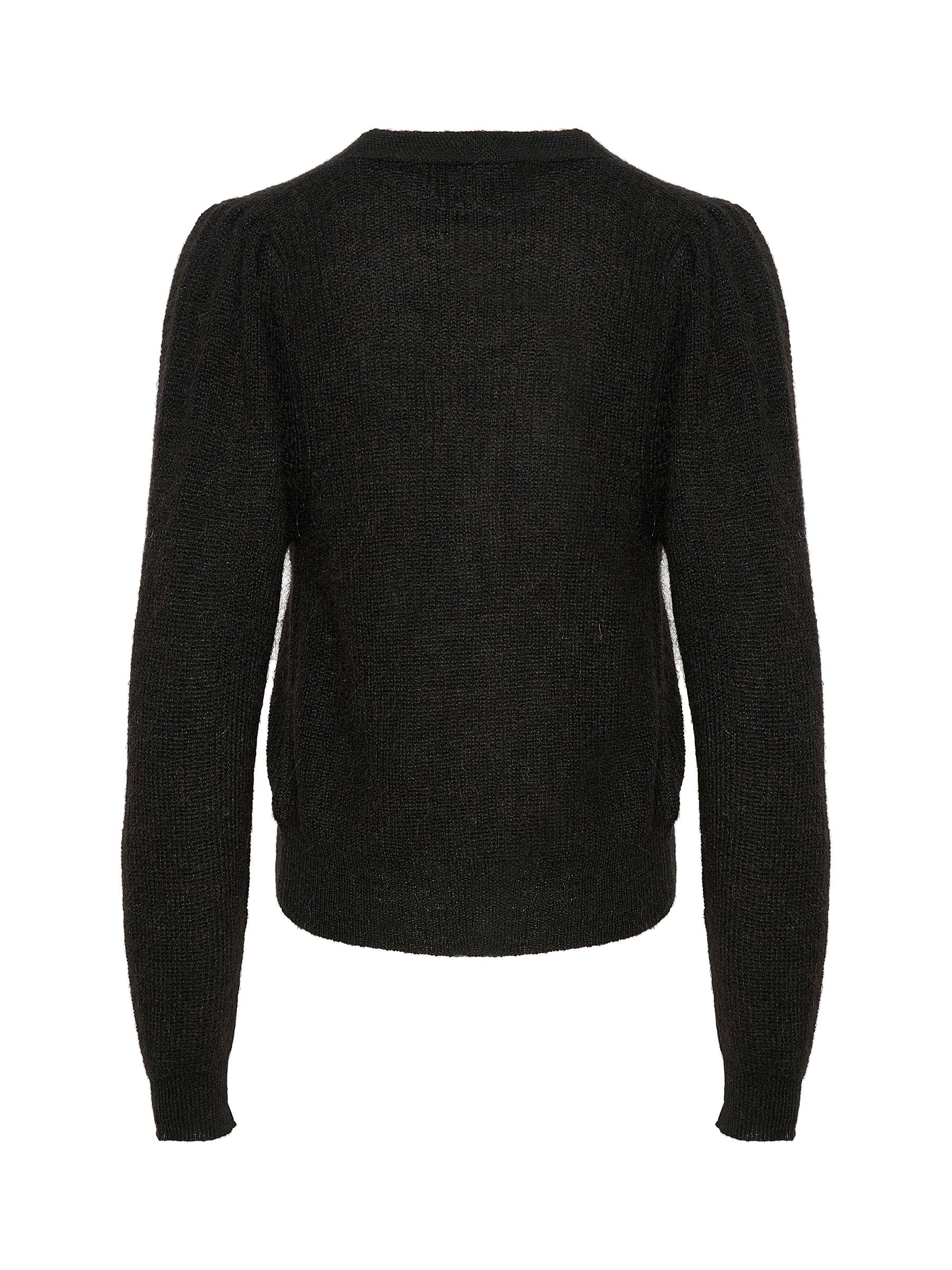 Buy Soaked In Luxury Tuesday V Neck Button Cardigan, Black Online at johnlewis.com