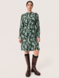 Soaked In Luxury Kenna Knee Length Shirt Dress, Kombu Green Swirl