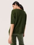 Soaked In Luxury Tuesday 3/4 Sleeve Wool Blend Jumper, Kombu Green
