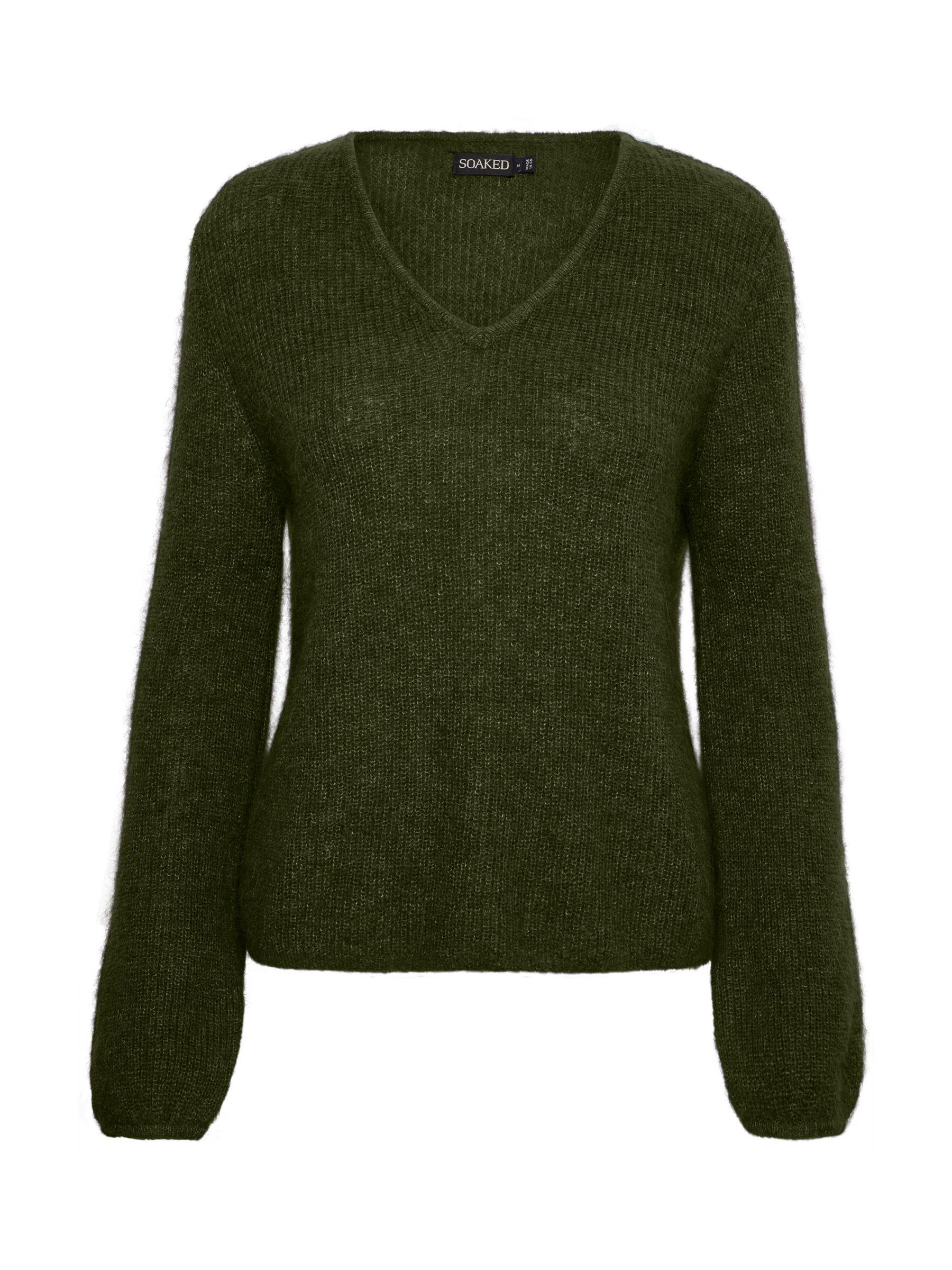 Buy Soaked In Luxury Tuesday Long Sleeve V-Neck Wool Jumper Online at johnlewis.com