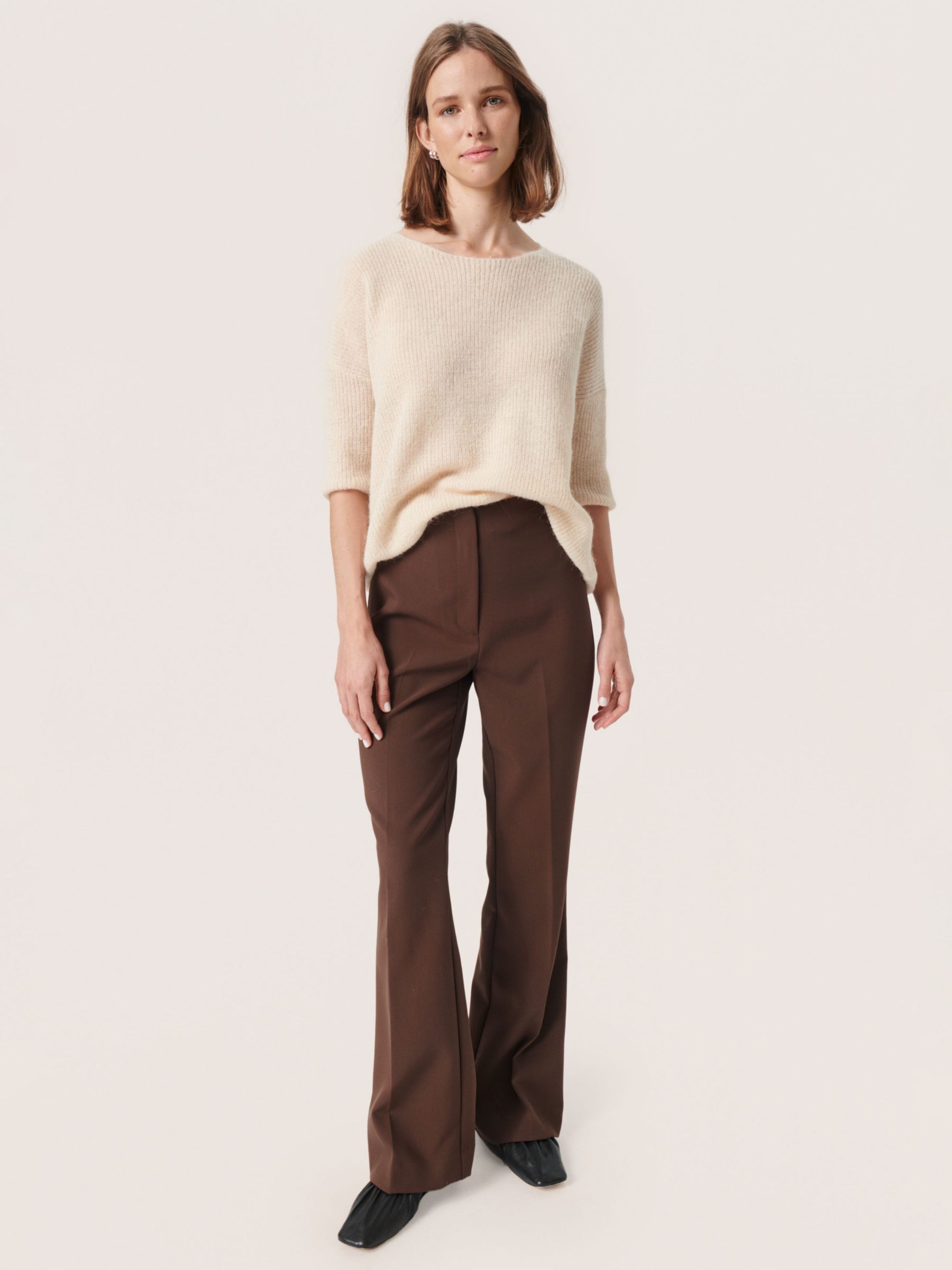 Soaked In Luxury Tuesday Relaxed Jumper, Sandshell at John Lewis & Partners