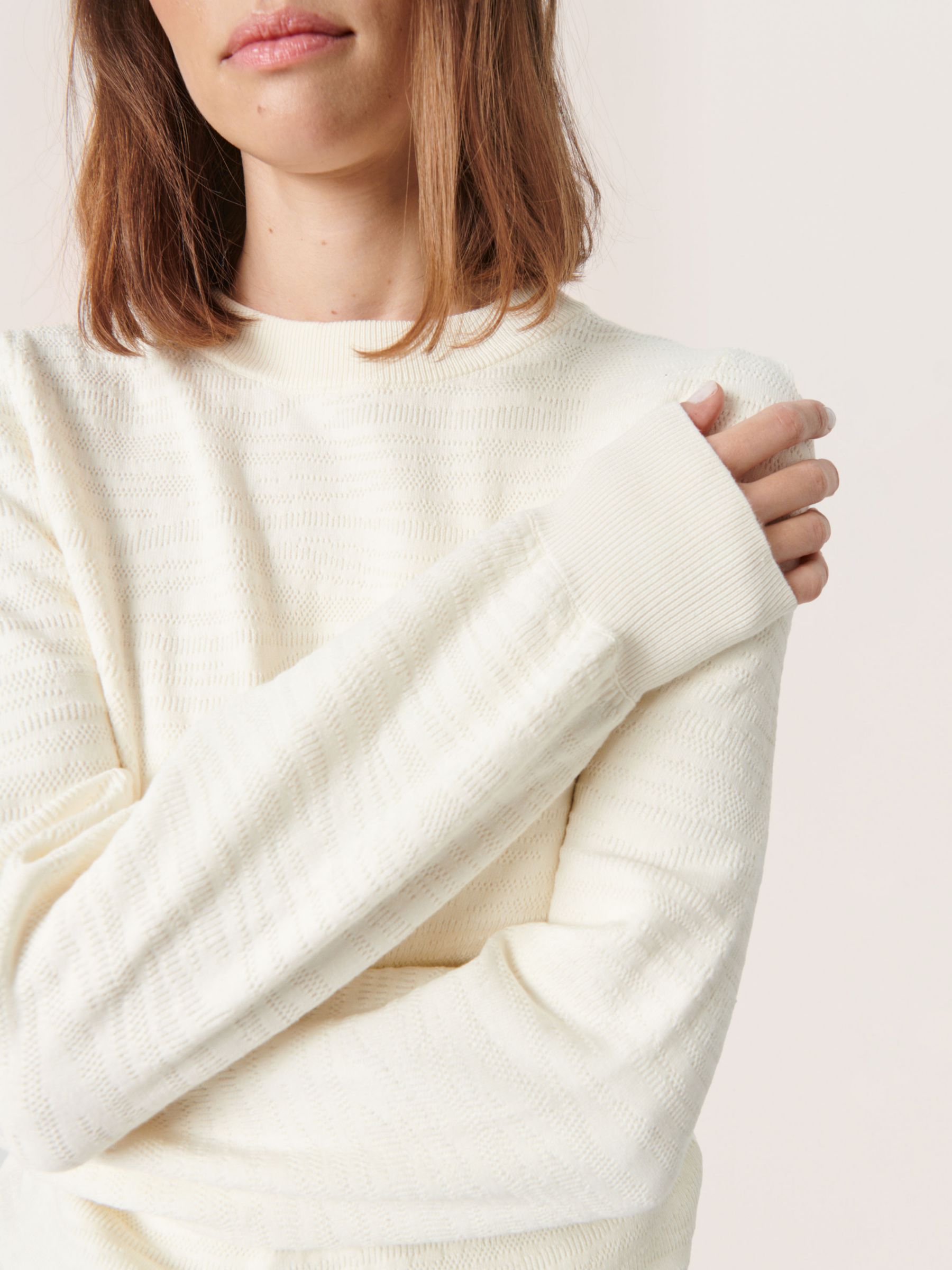 Soaked In Luxury Pipa Jumper, Whisper White, XS