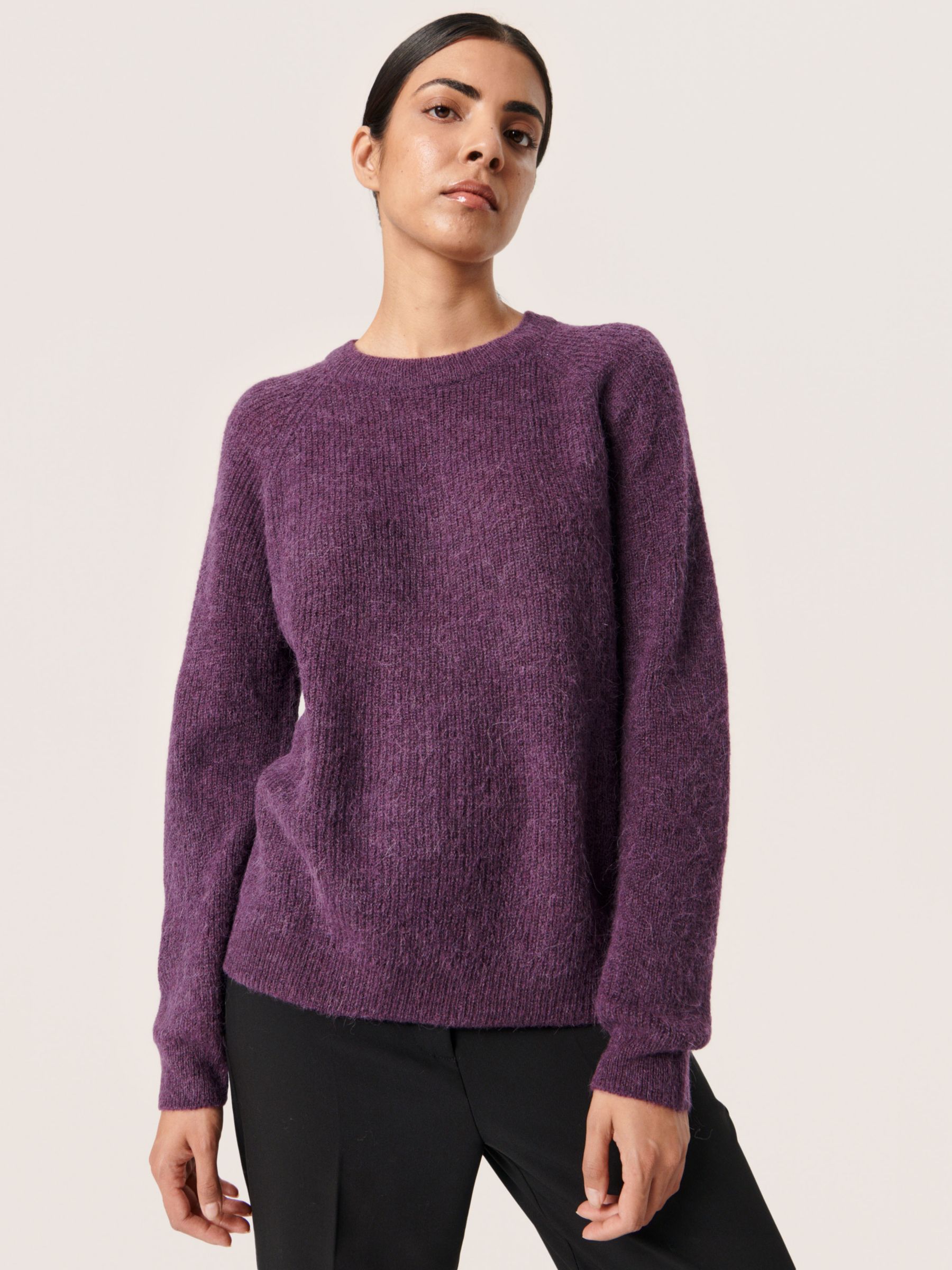 Soaked In Luxury Tuesday Crew Neck Jumper, Hortensia, S