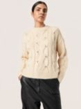 Soaked In Luxury Gunn Wool Blend Jumper, Sandshell