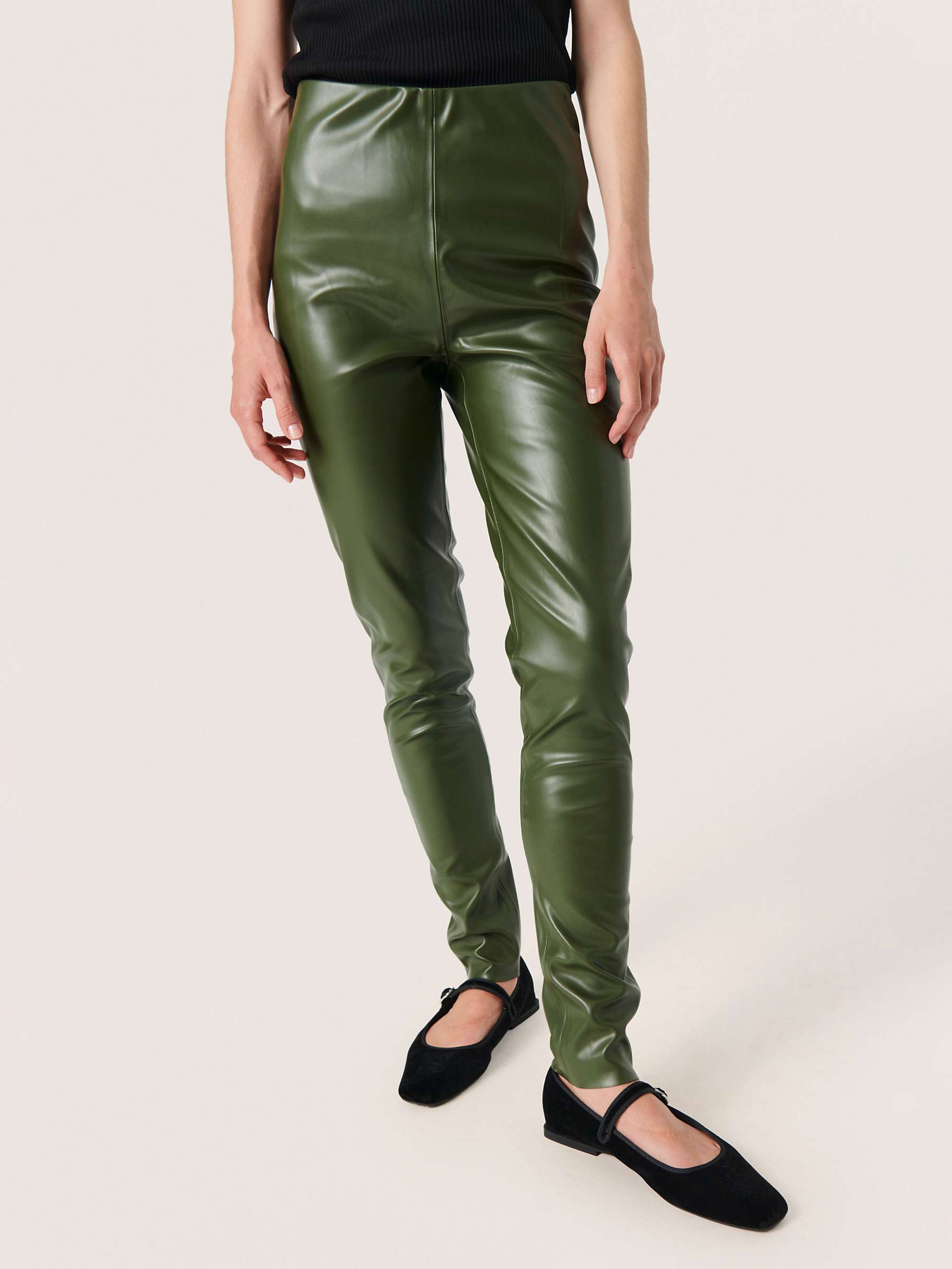 Buy Soaked In Luxury Kaylee Slim Fit Leggings, Green Online at johnlewis.com