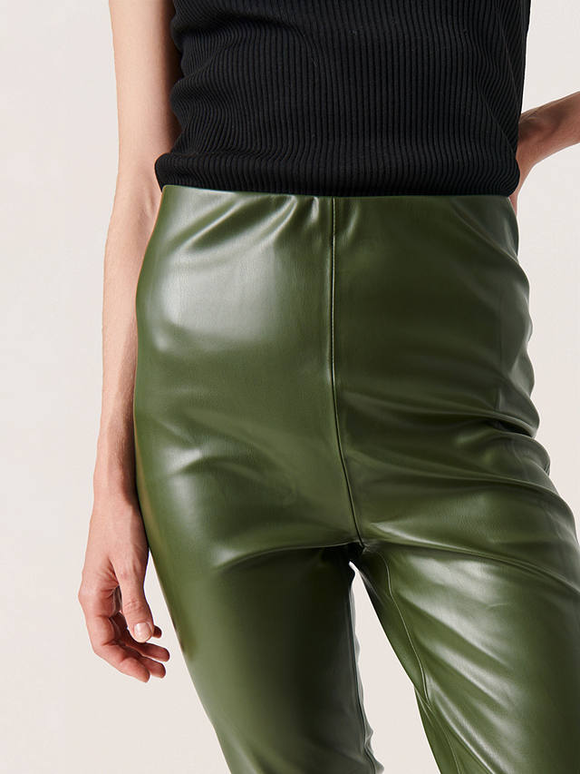 Soaked In Luxury Kaylee Slim Fit Leggings, Green