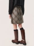 Soaked In Luxury Storie Ecovero Blend Yara Skirt, Hot Fudge Checks
