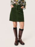 Soaked In Luxury Thori Neel Cord Mini Skirt, Kombu Green, Kombu Green