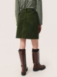 Soaked In Luxury Thori Neel Cord Mini Skirt, Kombu Green, Kombu Green