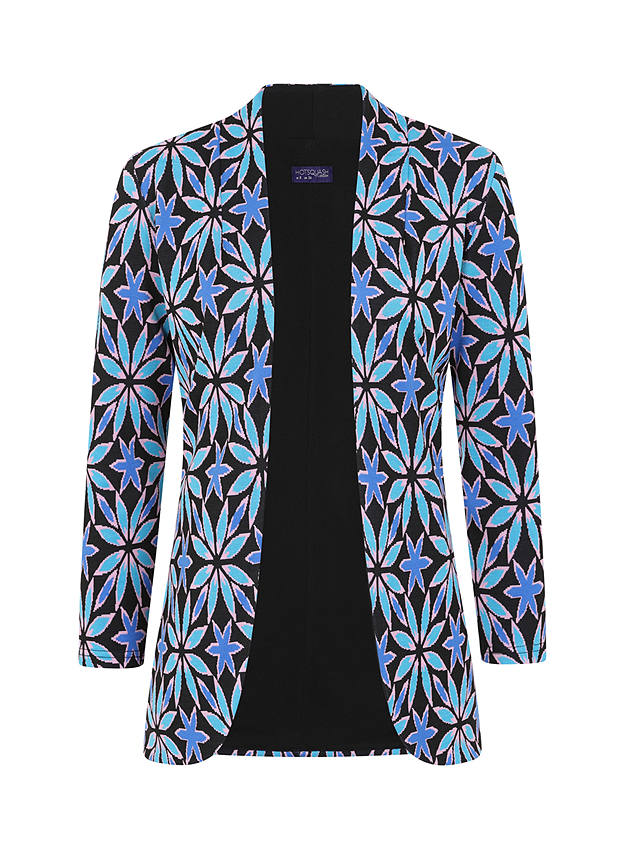 HotSquash Floral Print 3/4 Sleeve Blazer, Blue