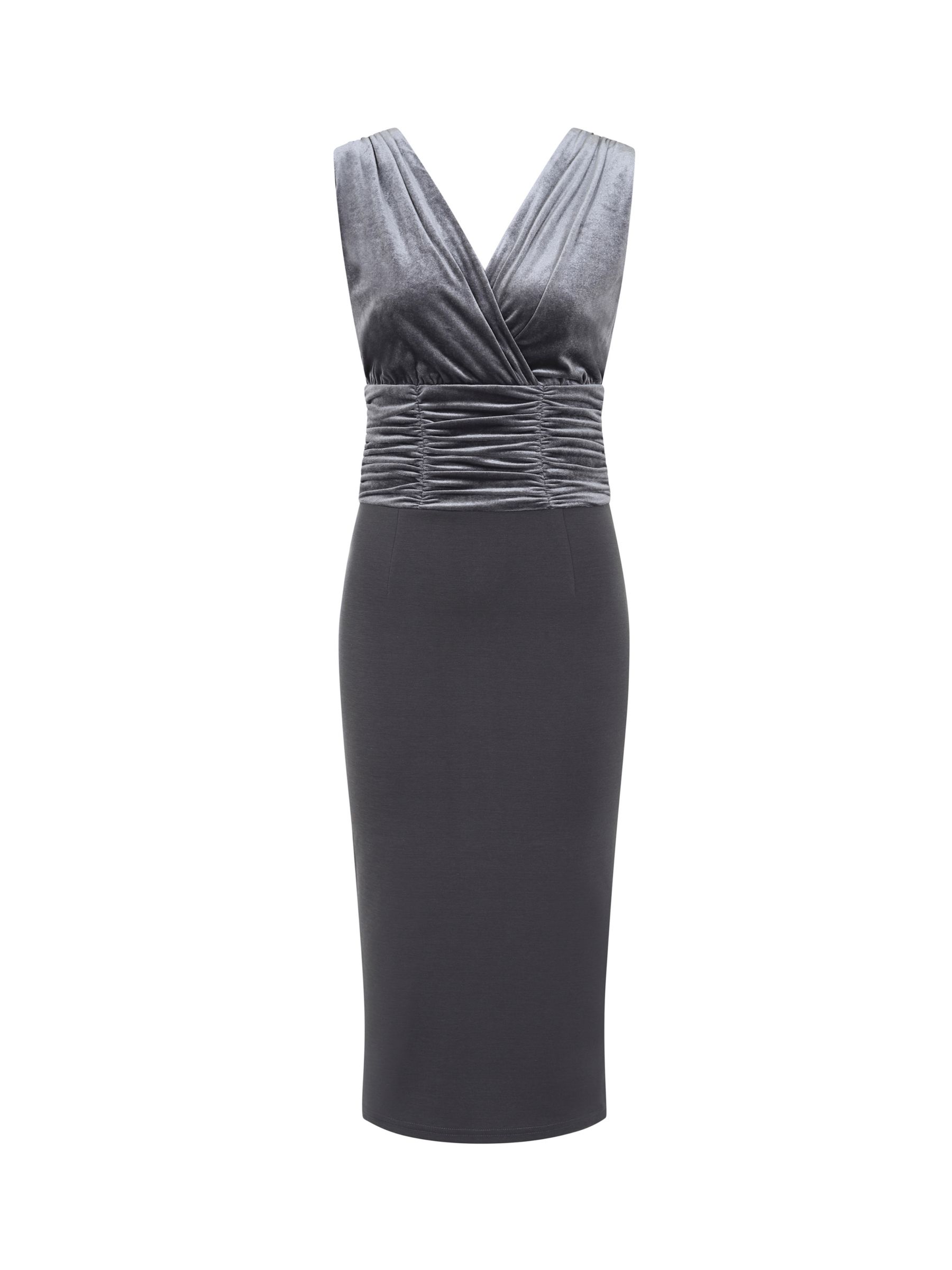 Buy HotSquash Velvet Ruched Dress Online at johnlewis.com