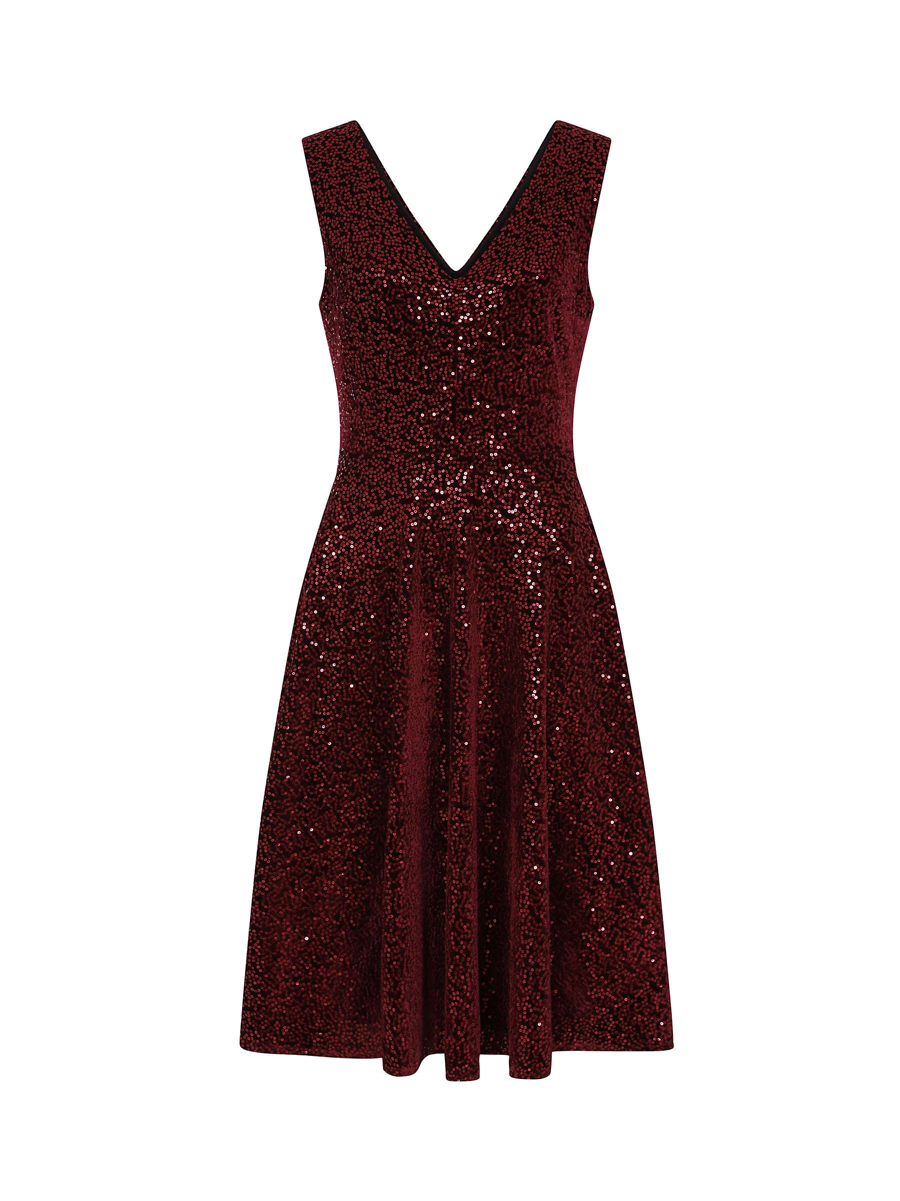 Buy HotSquash Velvet Sequin Fit and Flare Dress Online at johnlewis.com