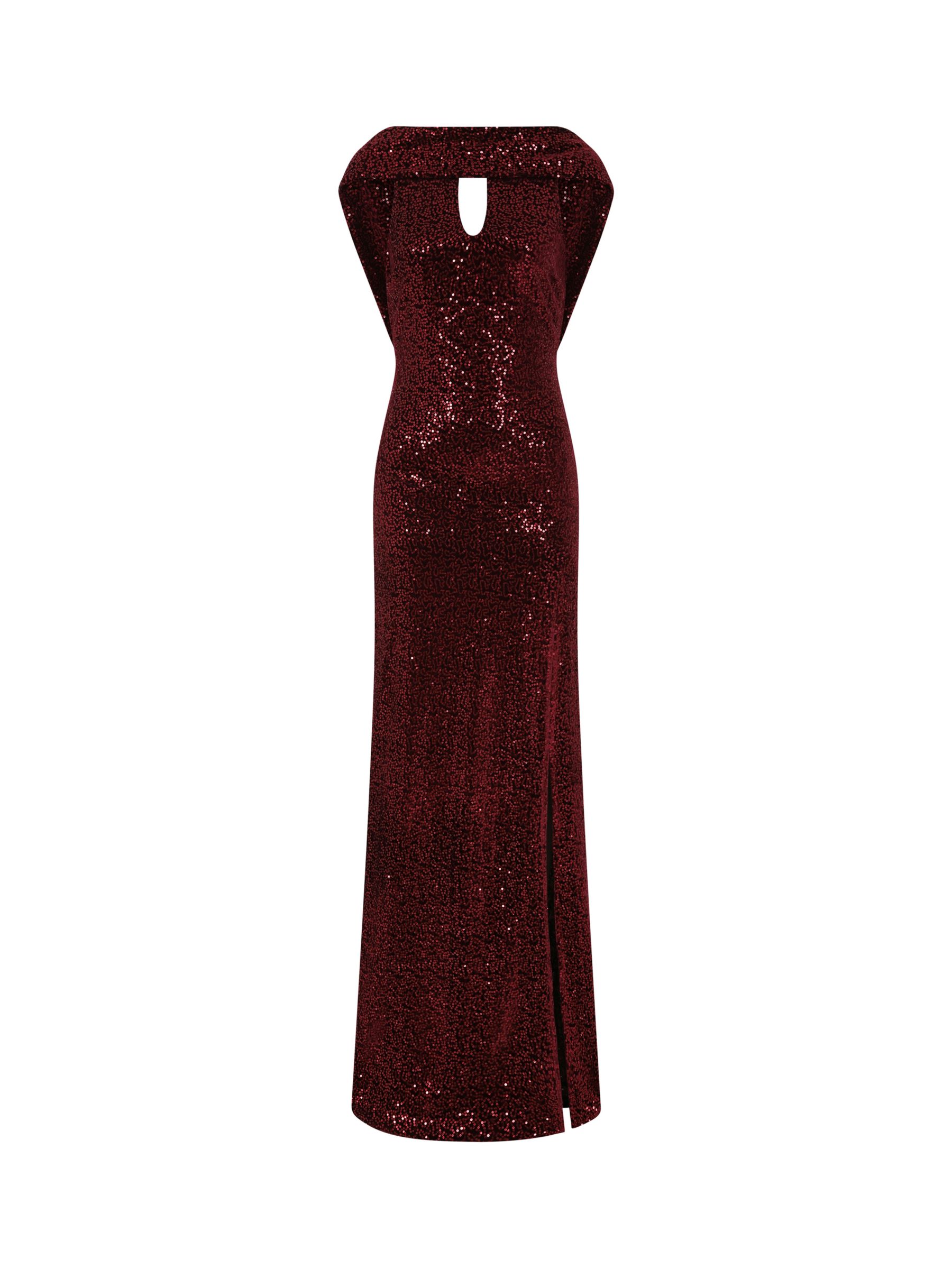Buy HotSquash Cowl Back Maxi Velvet Dress Online at johnlewis.com