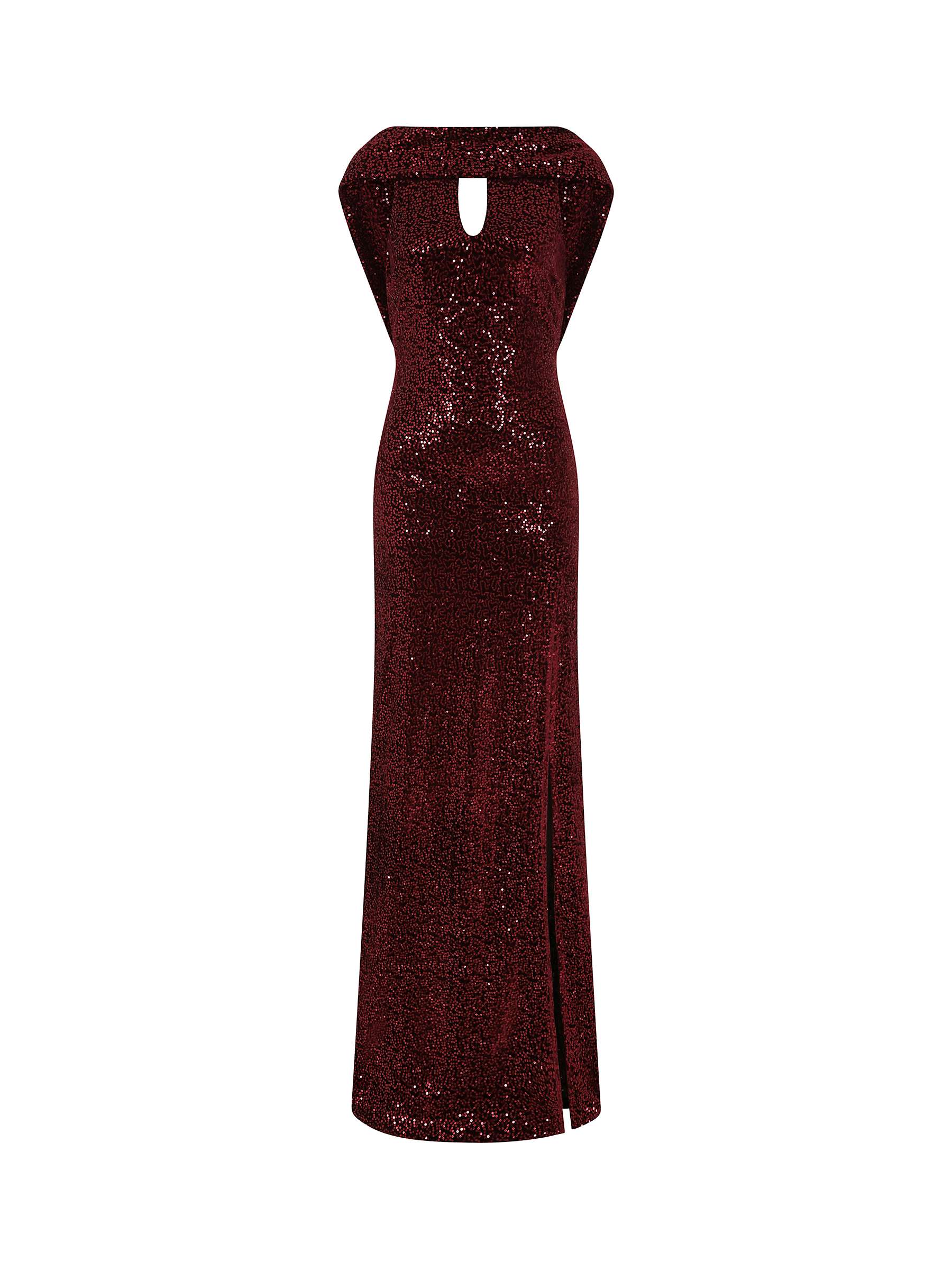 Buy HotSquash Cowl Back Maxi Velvet Dress Online at johnlewis.com