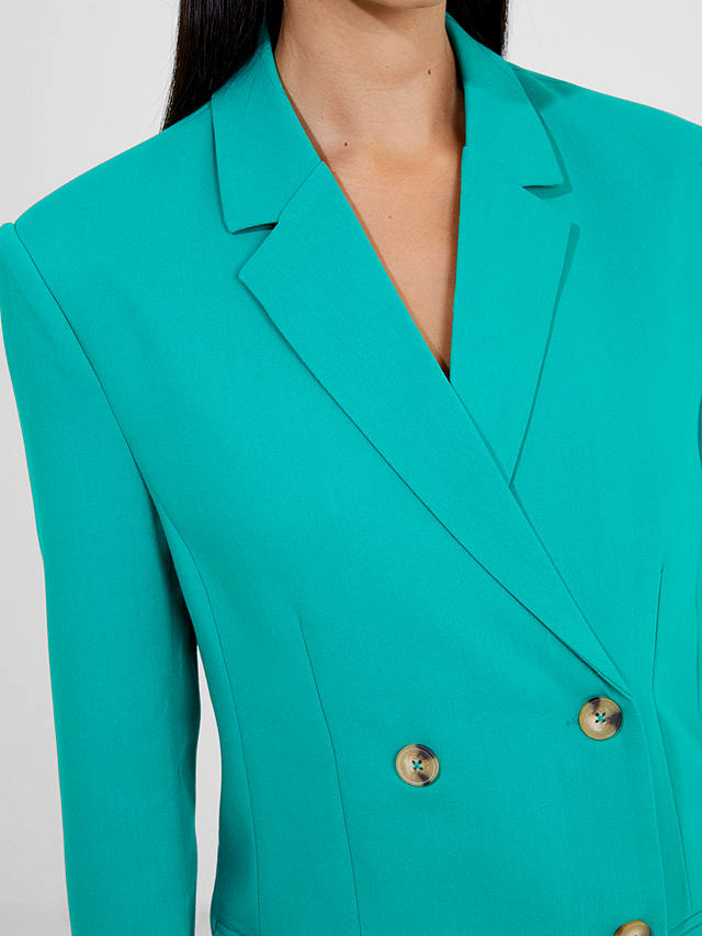 French Connection Double Breasted Blazer, Emerald