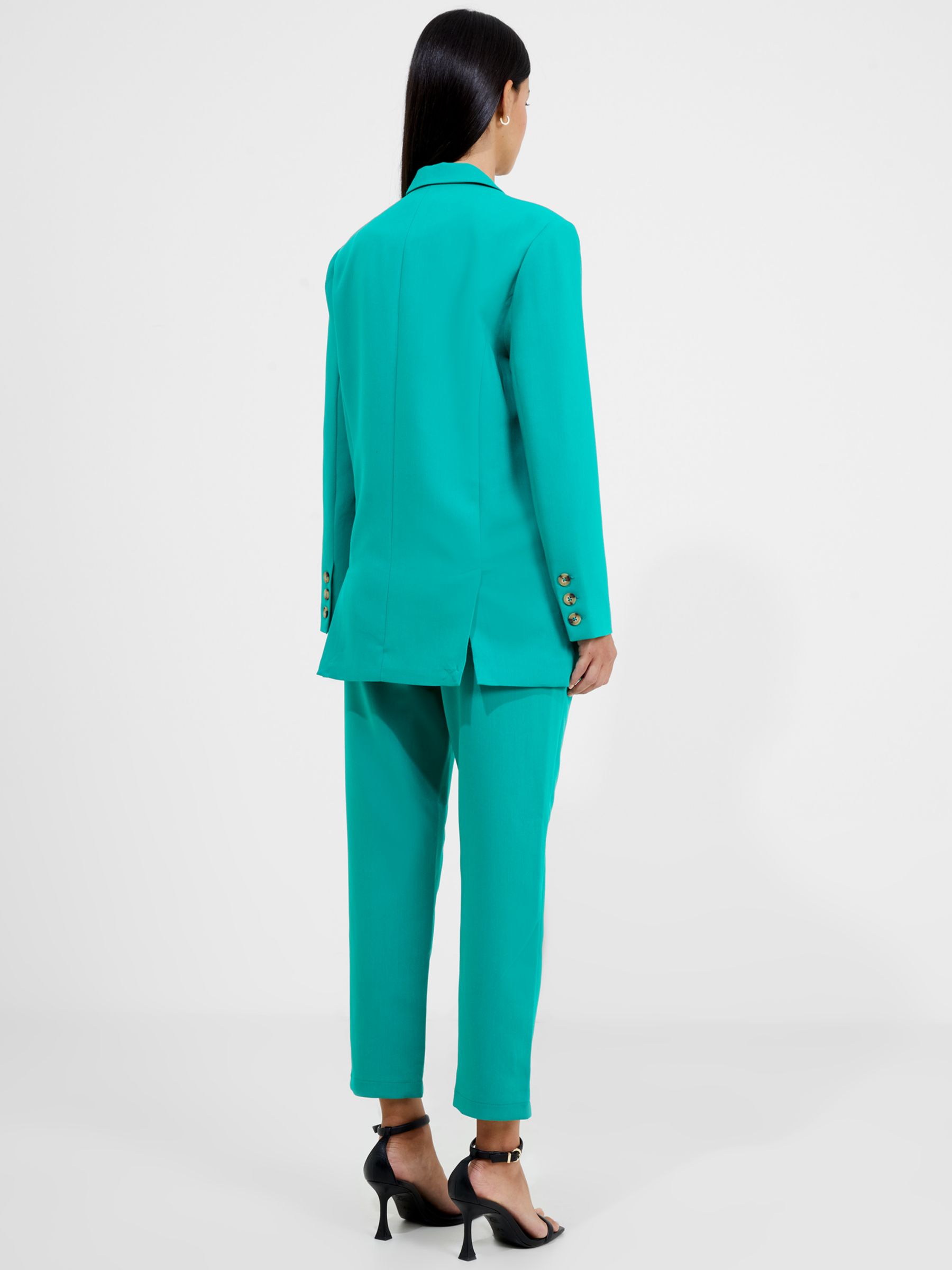 French Connection Double Breasted Blazer, Emerald at John Lewis & Partners