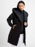 French Connection Ilona Puffer Gilet Jacket, Black