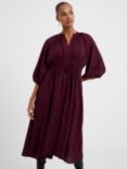 French Connection Pleat Detail Midi Dress