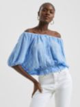 French Connection Bardot Peasant Blouse