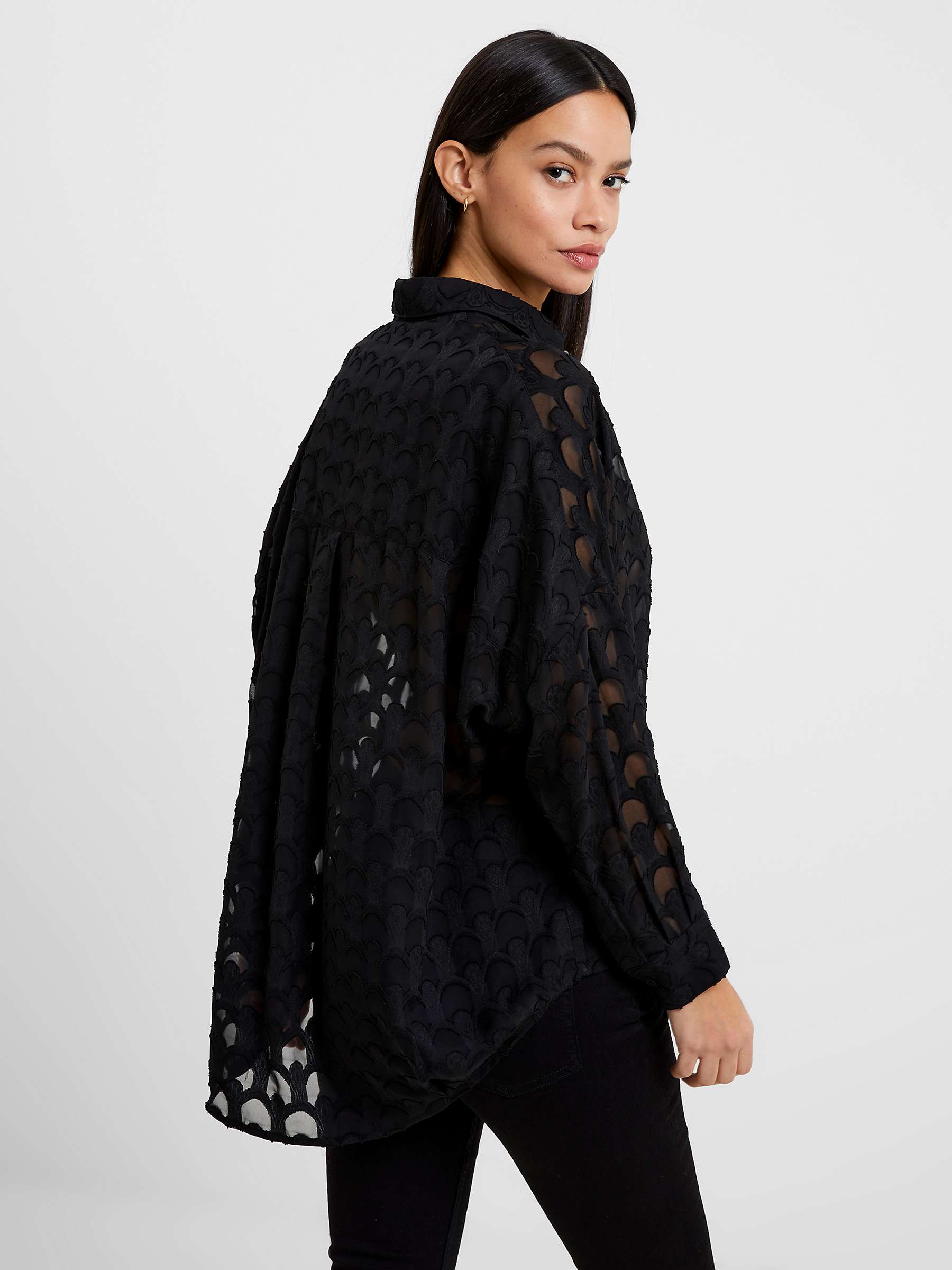 Buy French Connection Geometric Popover Shirt Online at johnlewis.com