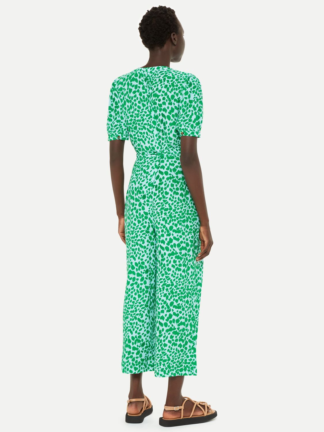 Green/Multi Smooth Leopard Print Jumpsuit, WHISTLES
