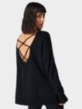 Sweaty Betty Cross Back Jumper, Black