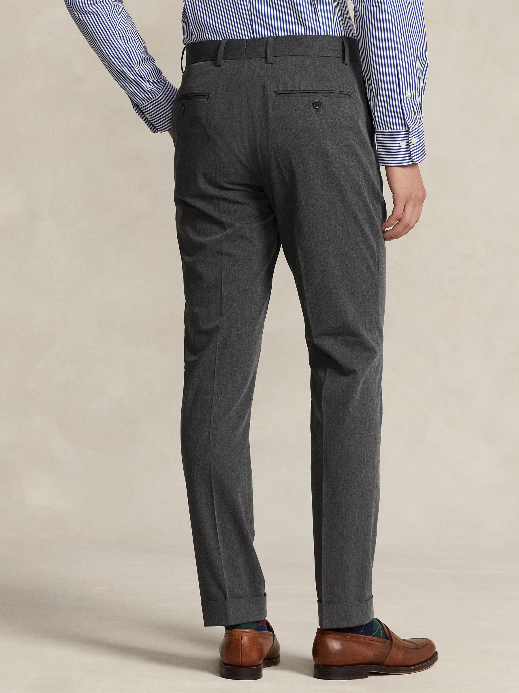 Buy Polo Ralph Lauren Performance Stretch Twill Trousers, Charcoal Online at johnlewis.com
