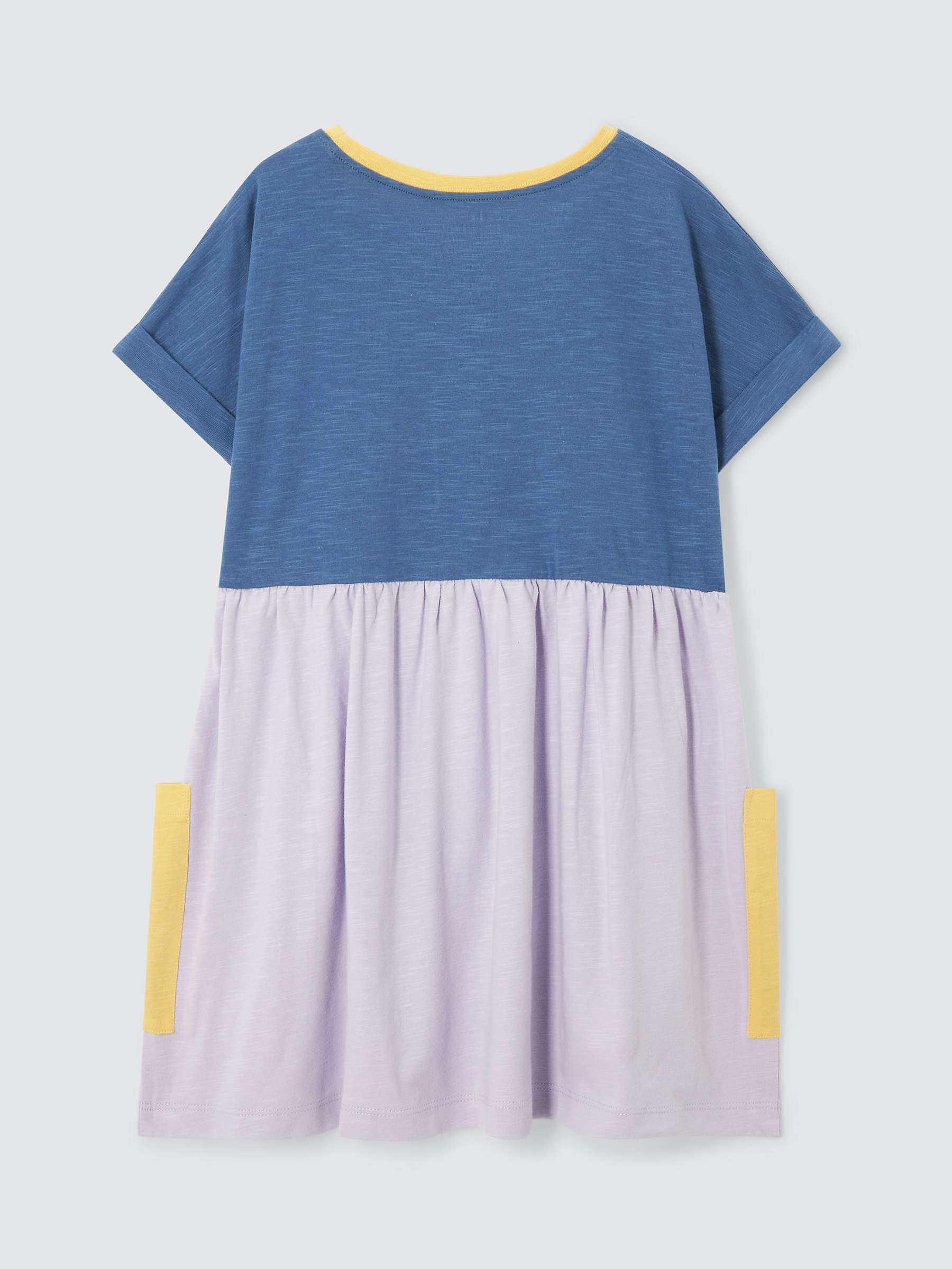 Buy John Lewis ANYDAY Kids' Colour Block Dress, Bijou Blue Online at johnlewis.com