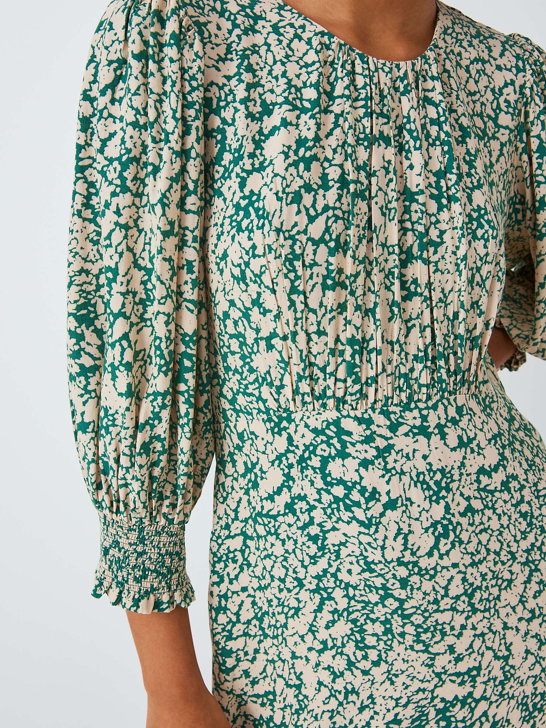 Buy John Lewis Agnes Tea Dress, Green/Multi Online at johnlewis.com