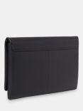 Whistles Alicia Leather Clutch, Black