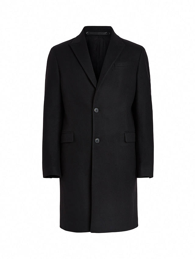AllSaints Jemison Wool Blend Coat, Black