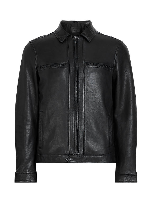 AllSaints Luck Leather Jacket, Black