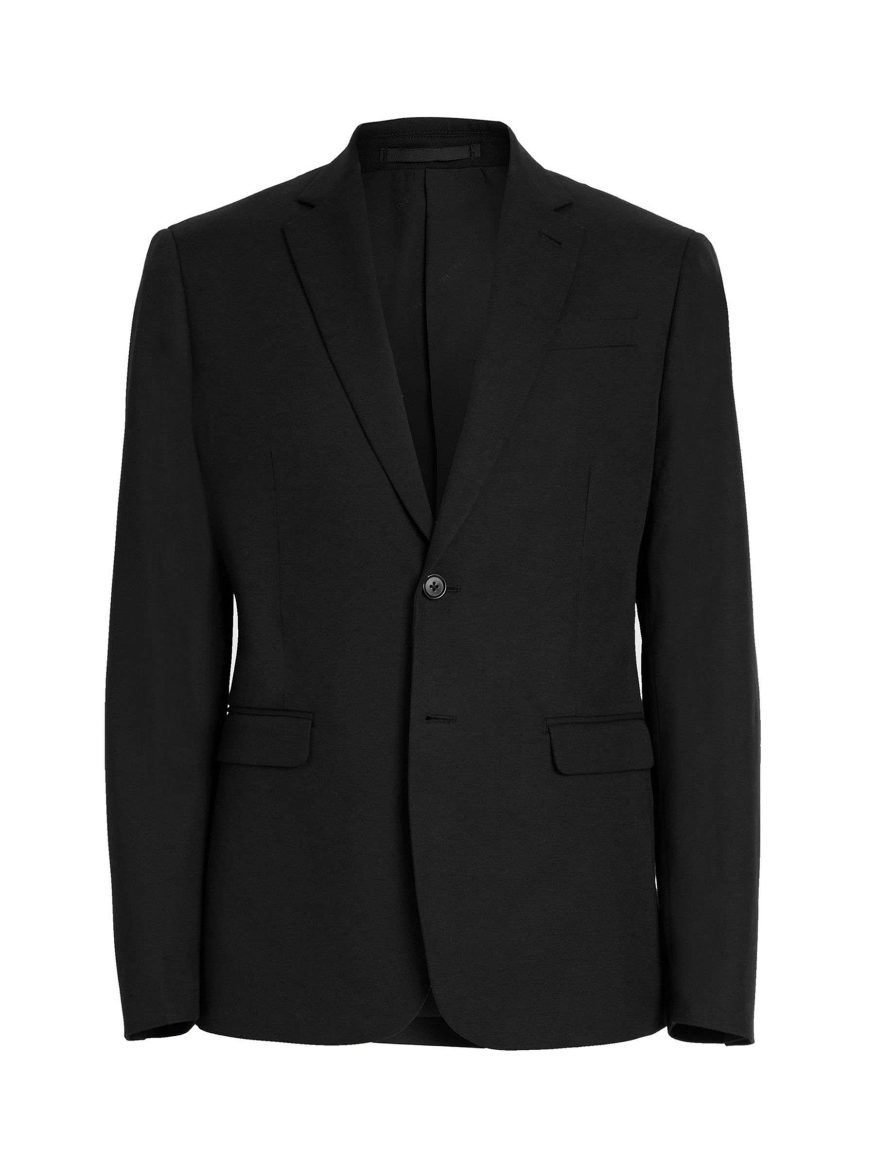 AllSaints Tallis Cotton/Wool Blend Blazer, Black at John Lewis & Partners
