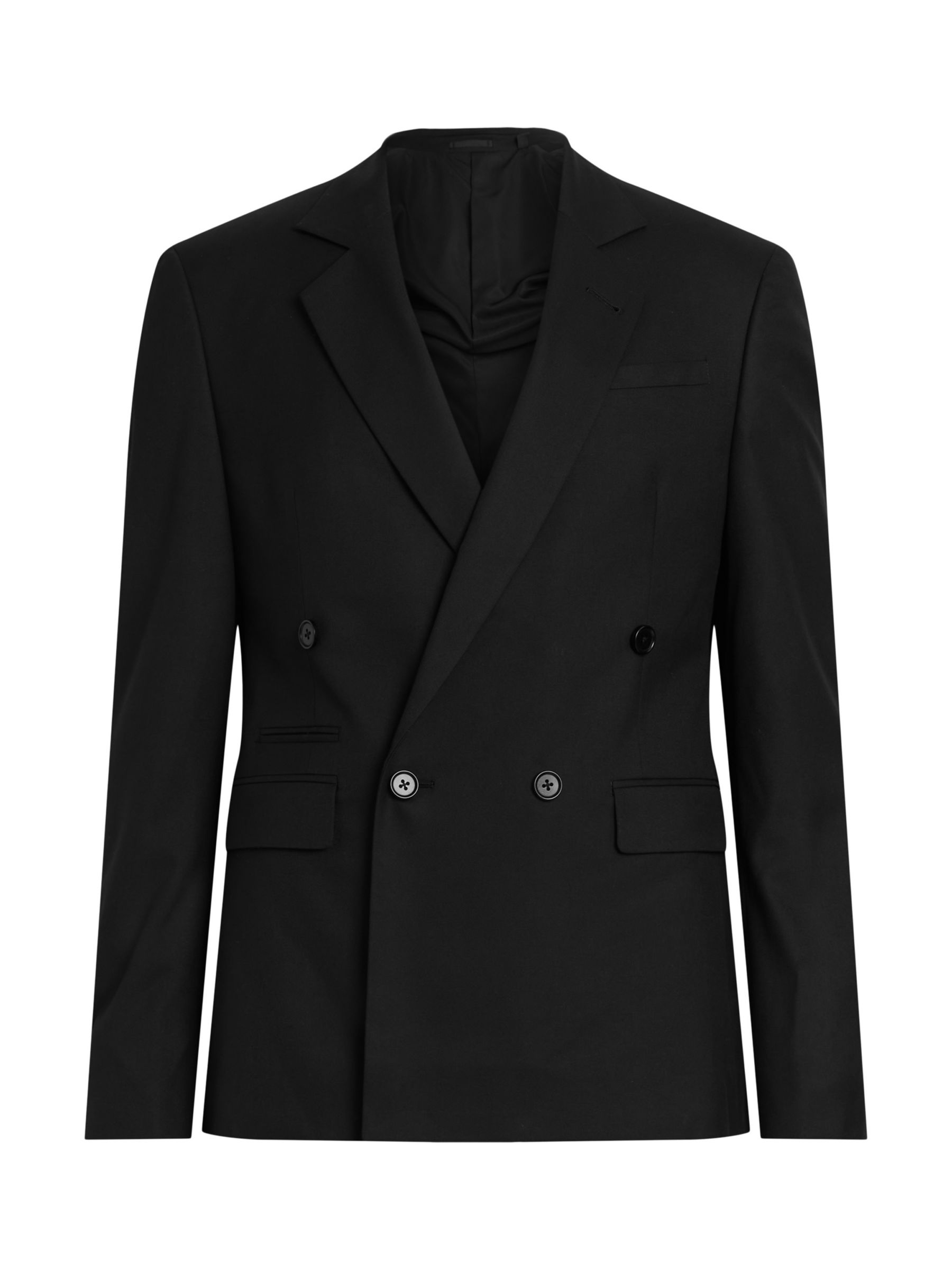 AllSaints Evar Tailored Fit Blazer, Black, 34