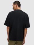 AllSaints Amulet Short Sleeve Crew T-Shirt, Black/Multi