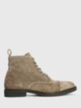 AllSaints Drago Suede Lace-Up Boots, Khaki