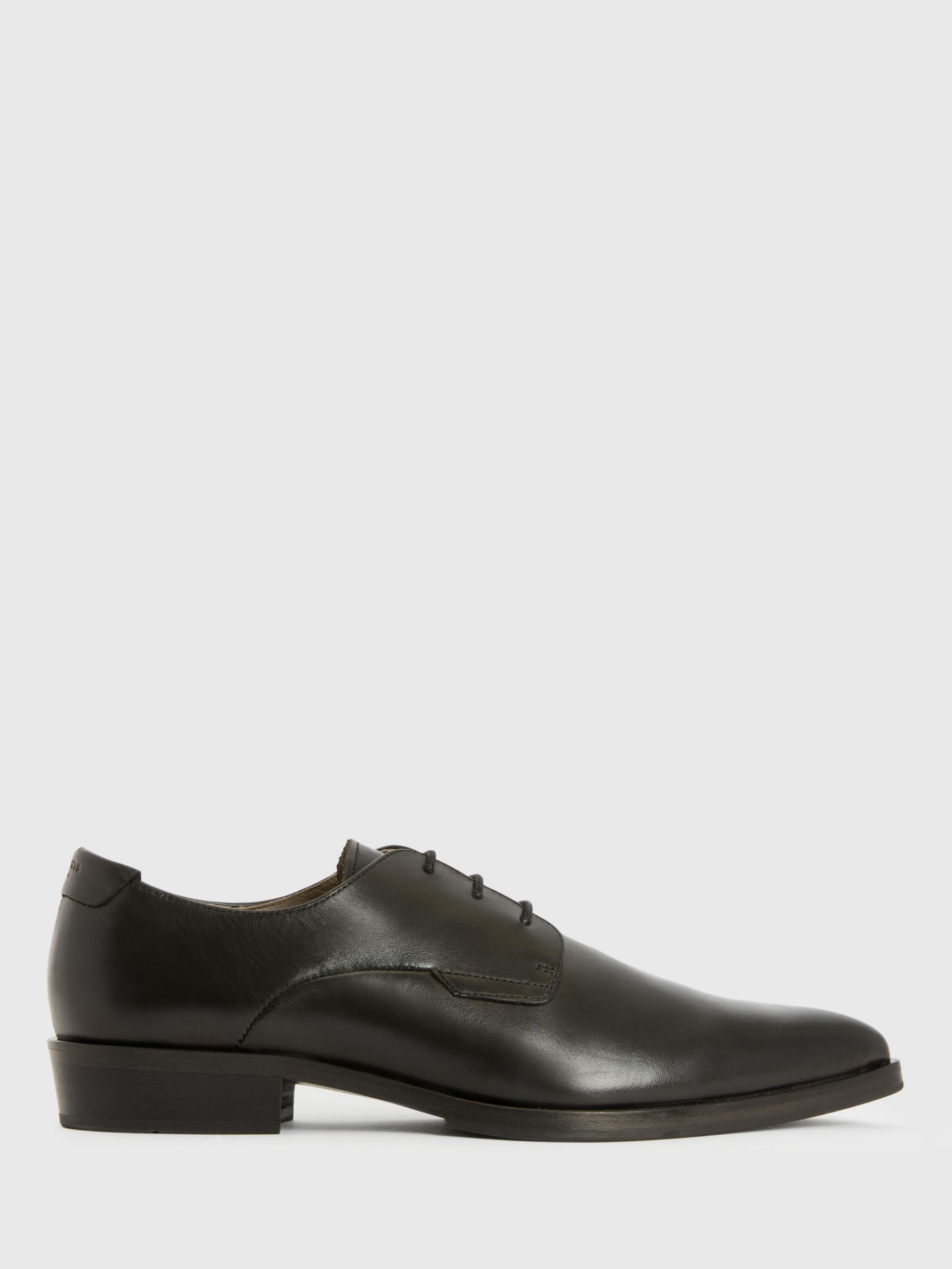 AllSaints Mick Lace Up Leather Derby Shoes, Black